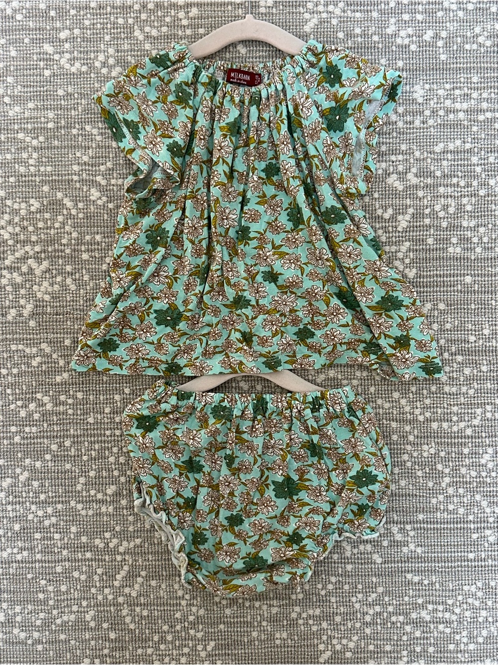MilkBarn Floral 2-Piece Set 🌸🩵